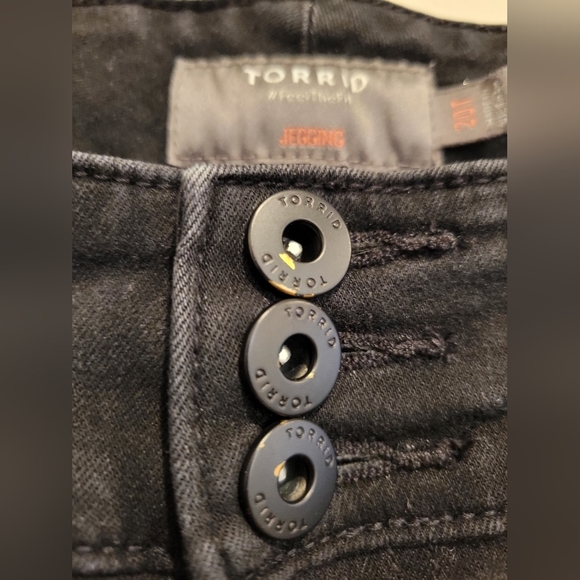 Torrid Feel the Fit Super Soft Jegging Black 20 Tall Jeans Pants High Waisted - Picture 8 of 11